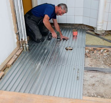 Støpe badegulv Støpe badegulv